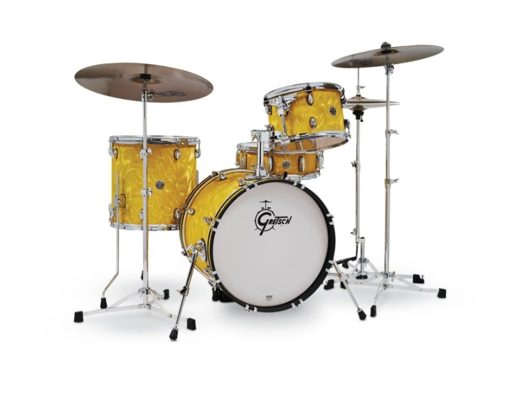 Gretsch Drums CATALINA CLUB JAZZ Pack de 4 fûts - Jaune Satin Flame