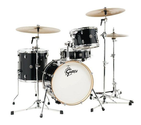 Gretsch Drums CT1-R444C-PB Catalina Club 4-Piece Drum Shell Pack (Piano Black)