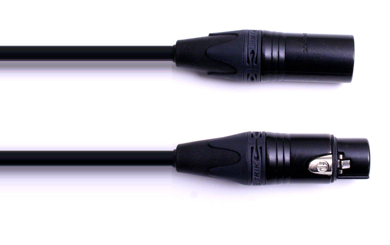 Digiflex CXX-C4-10-BLACK Canare Star Quad Mic Cable - 10 Foot