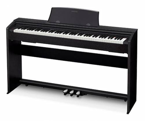 Casio PX770BK Privia Piano numérique 88 touches avec support d'armoire et pédales (noir)