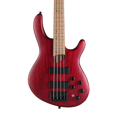Cort B4-ELEMENT-OPBR B4 Element Bass - Electric Bass with Bartolini Pickups - Open Pore Burgundy Red