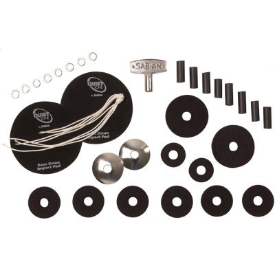 Sabian CRISIS Crisis Kit - Feutres de cymbale, tiges de tension, pads d'impact pour grosse caisse, cordes de caisse claire, une clé de batterie et des rondelles