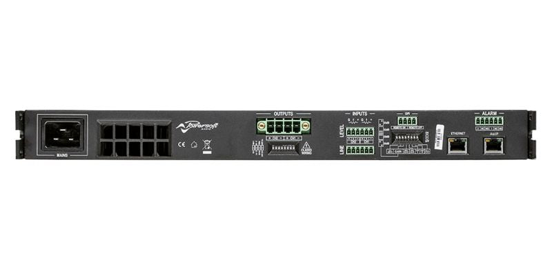 Powersoft D6404-DSP-plus DueCanali 6400W Amplificateur flexible à 2 canaux avec DSP et AES67