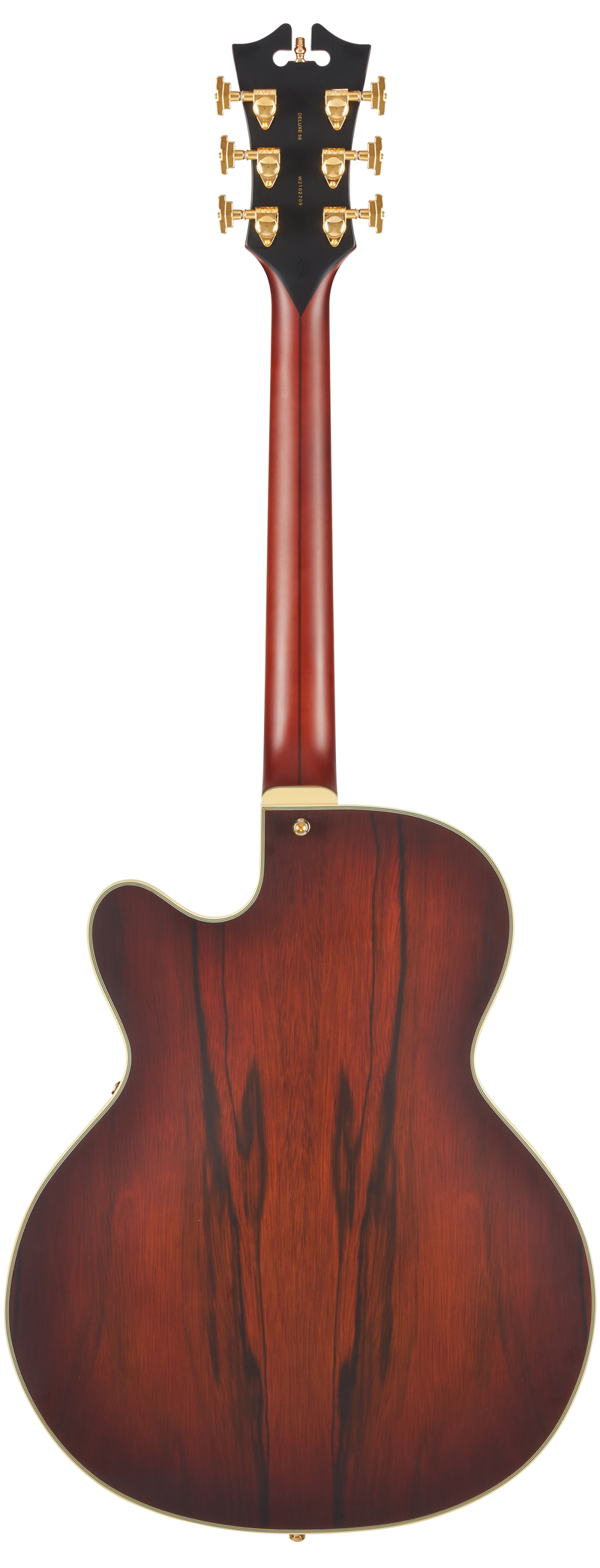 D'Angelico DAD59SBBGT Guitare électrique à corps creux (Satin Brown Burst)