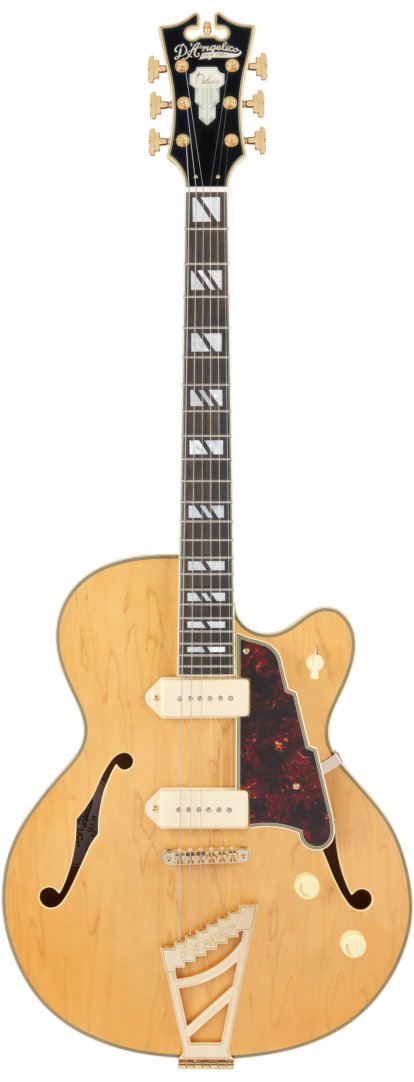 D'Angelico DELUXE 59 Series Hollow Body Electric Guitar (Satin Honey)