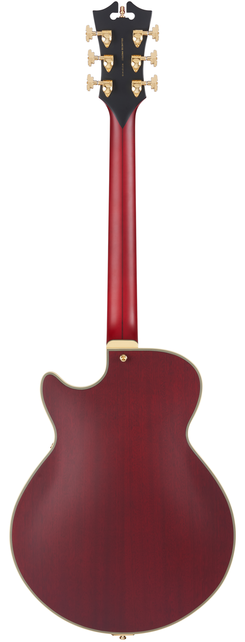 D'Angelico DELUXE SS Semi Hollow-Body Electric Guitar (Satin Trans Wine)