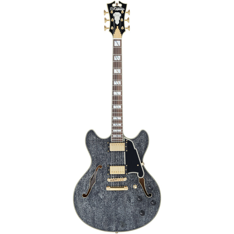 D'Angelico DAEDCBDGS Guitare électrique semi-creuse (Black Dog)