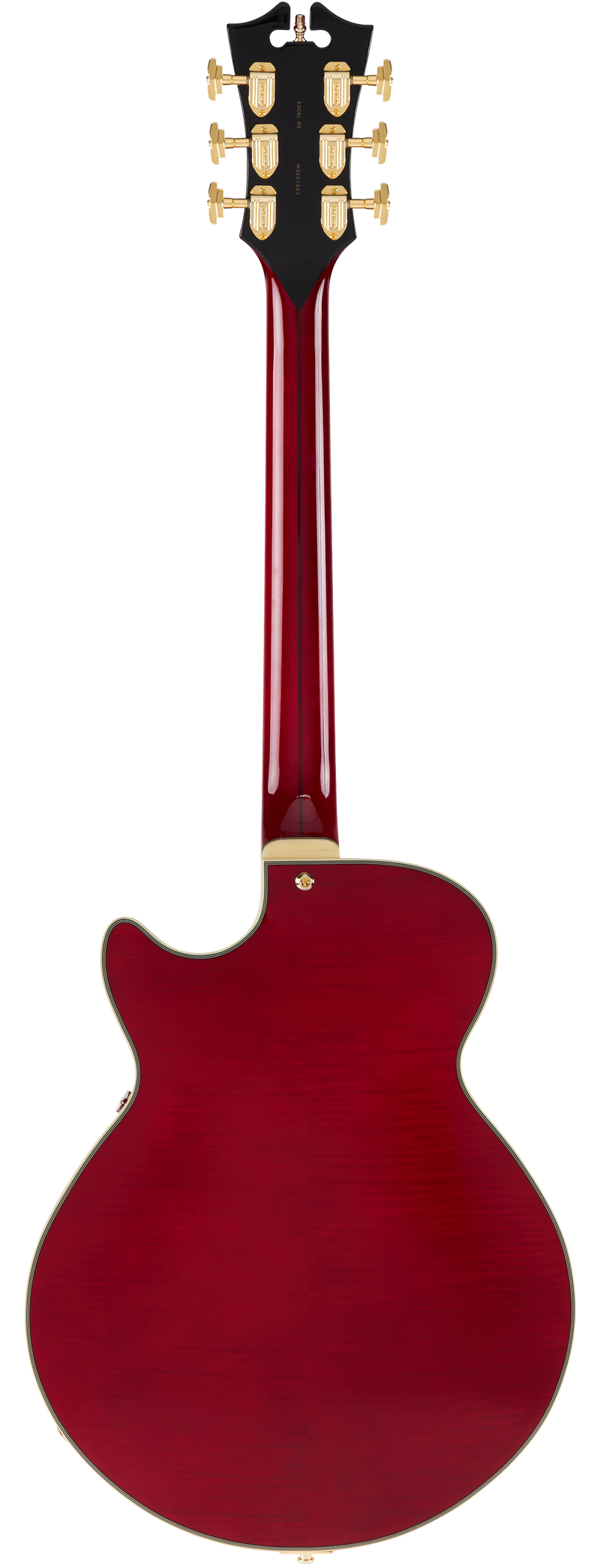 D'Angelico DAESSTCHGT Guitare électrique semi-creuse (Trans Cherry)