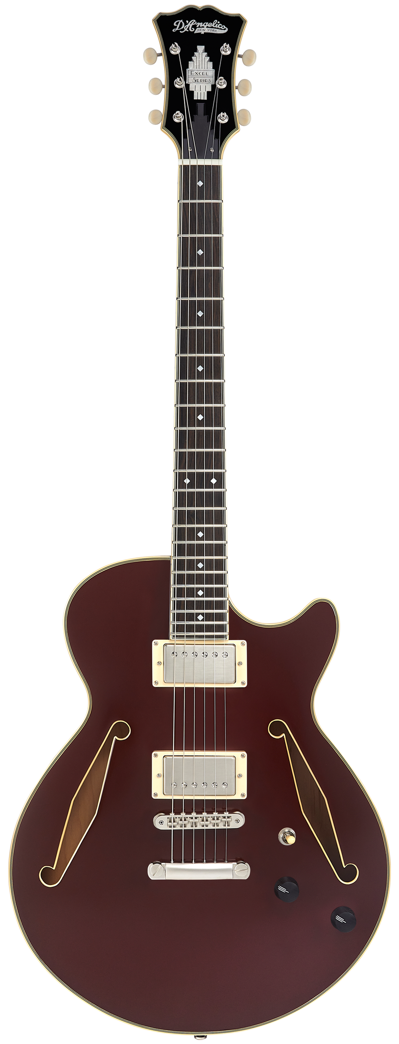 D'Angelico EXCEL SS Series Semi Hollow-Body Electric Guitar (Solid Wine)