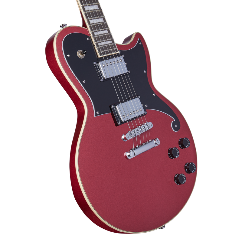 D'Angelico DAPATLOXBCS Guitare électrique (Oxblood)