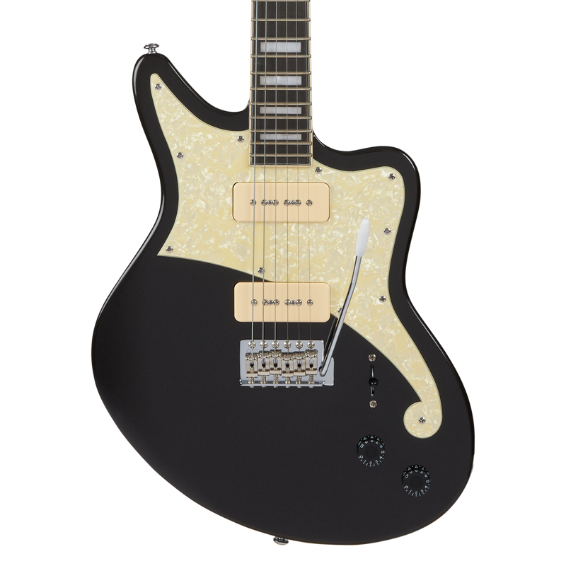 D'Angelico PREMIER BEDFROD Series Electric Guitar (Black Flake)