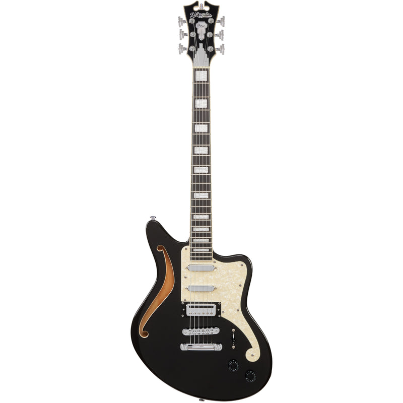 D'Angelico BEDFORD SH Semi Hollow-Body Electric Guitar (Black Flake)