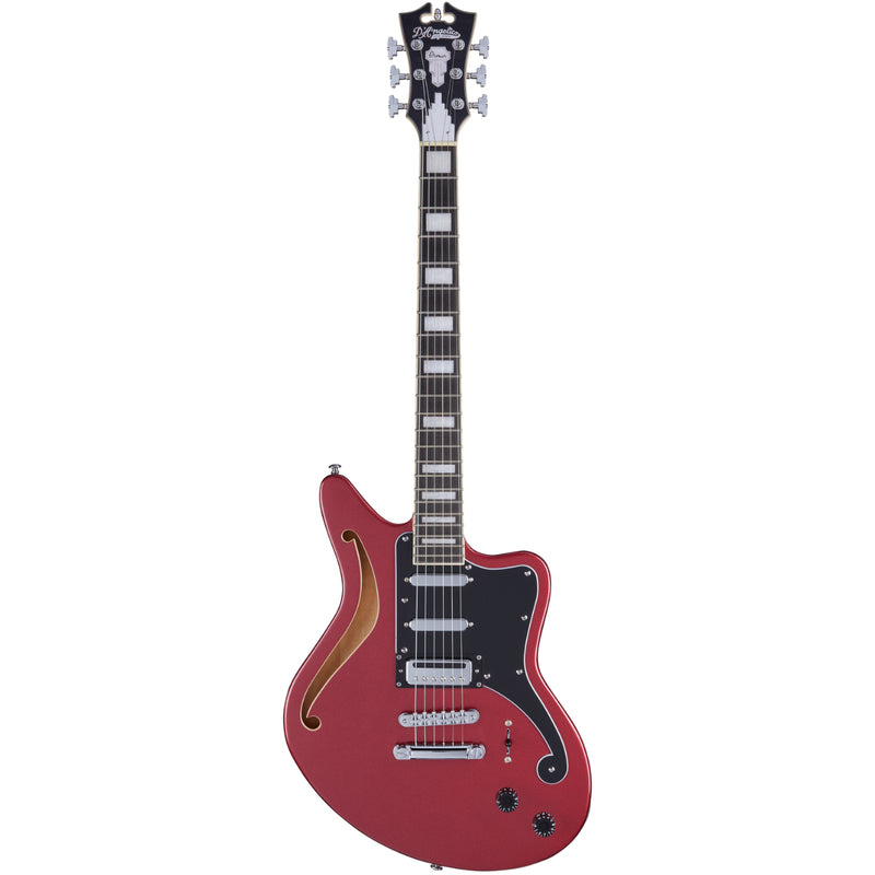 D'Angelico DAPBEDSHOXBCS Guitare électrique semi-creuse (Oxblood)