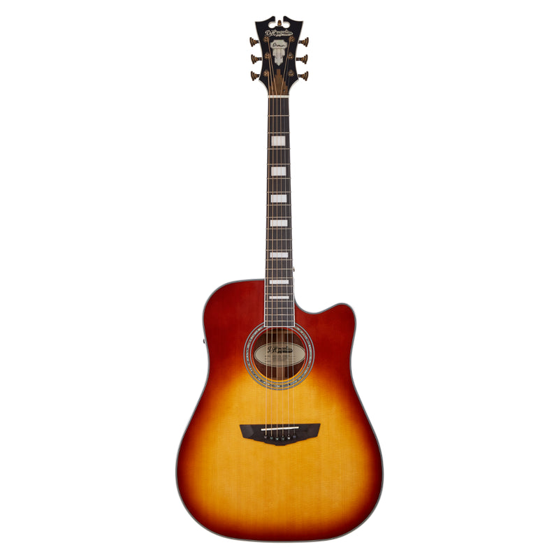 D'Angelico PREMIER BOWERY Series Acoustic Electric Guitar (Iced Tea Burst)