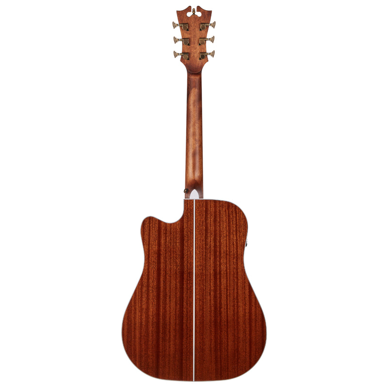 D'Angelico DAPD500ITBAPS PREMIER BOWERY Series - Bowery Dreadnought CE Acoustic Electric Guitar - Iced Tea Burst