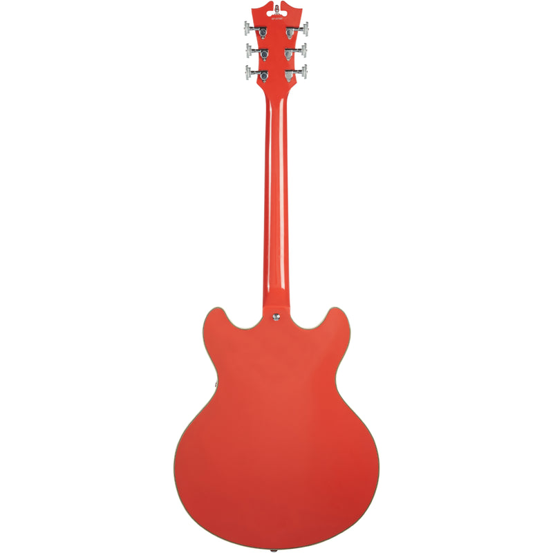 D'Angelico PREMIER DC Series Semi Hollow-Body Electric Guitar (Fiesta Red)