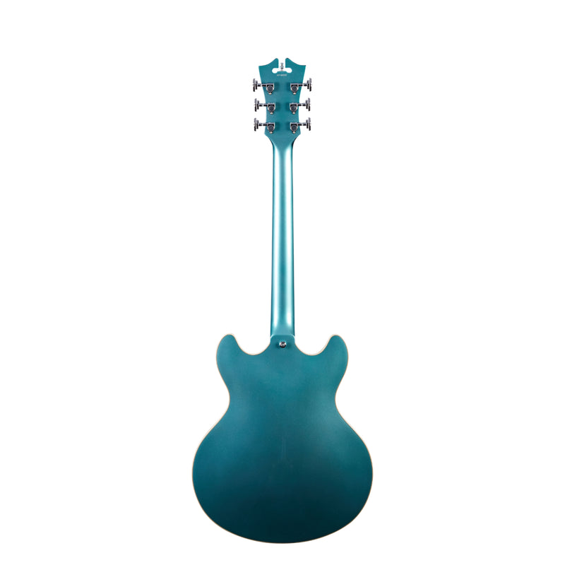 D'Angelico DAPDCOTCSCB Guitare électrique semi-creuse (Océan Turquoise)