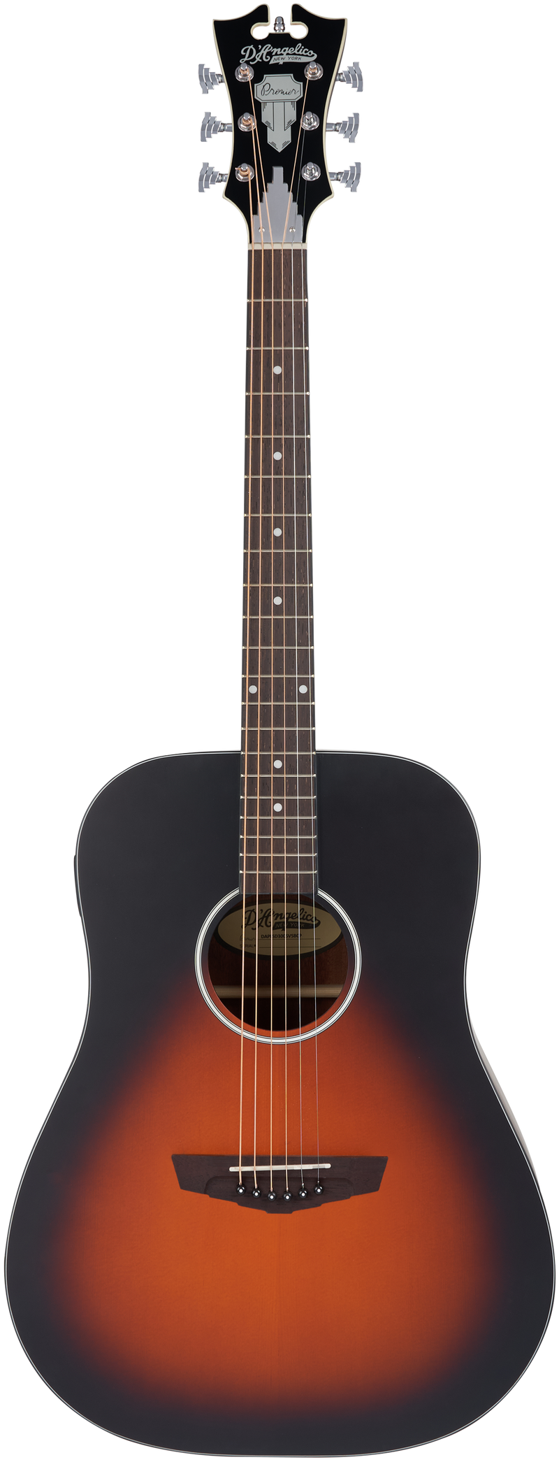 D'Angelico PREMIER LEXINGTON LS Acoustic Electric Guitar (Satin Vintage Sunburst)