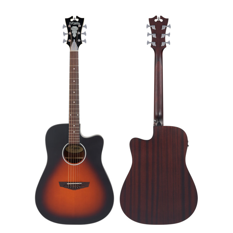 D'Angelico PREMIER BOWERY LS Acoustic Electric Guitar (Satin Vintage Sunburst)