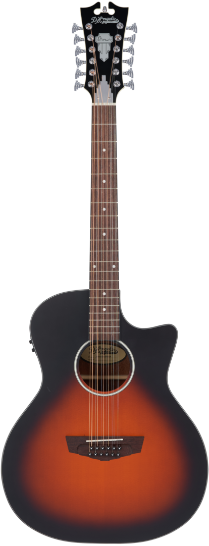 D'angelico PREMIER FULTON LS 12-String Acoustic Electric Guitar (Satin Vintage Sunburst)