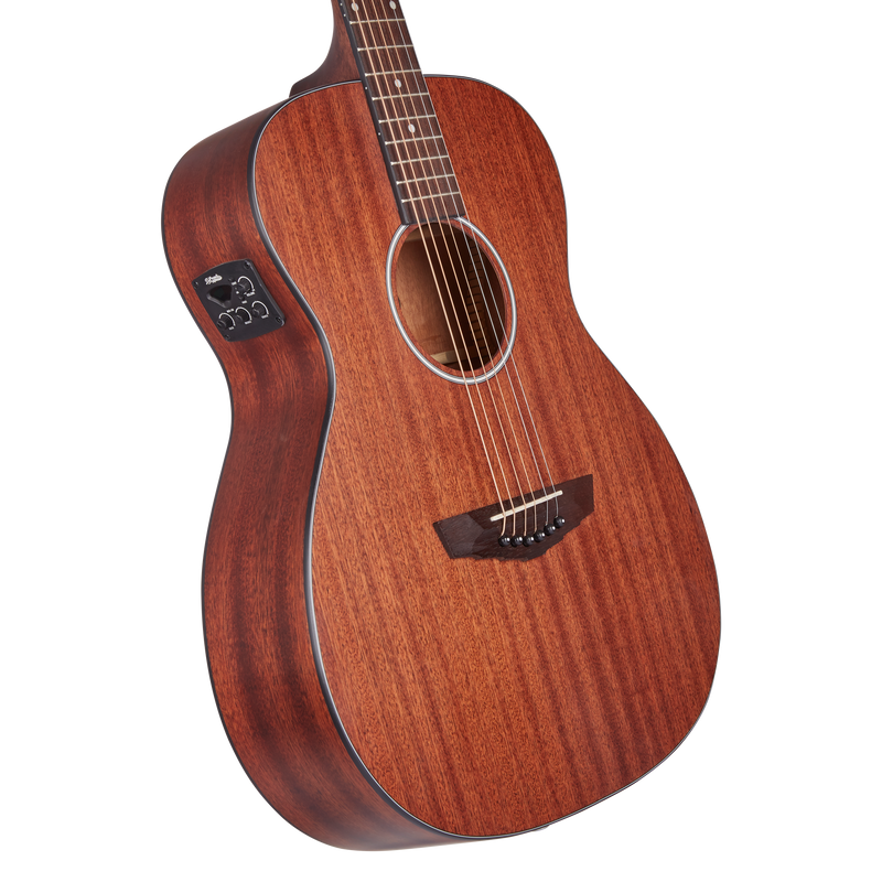 D'Angelico DAPLSOMMAHCP PREMIER TAMMANY Series - Tammany LS Orchestra Acoustic Electric Guitar - Mahogany Satin