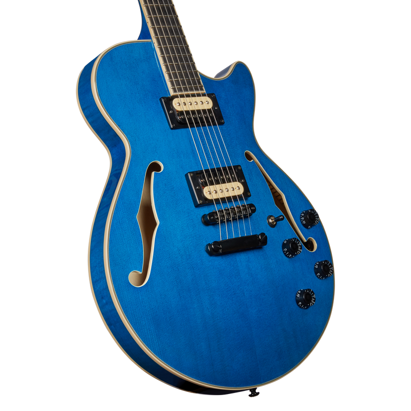 D'Angelico FABRIZIO SOTTI Signature Hollow Body Electric Guitar (Blue)