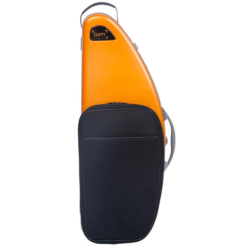 Bam DEF4102XLPO La Defense Hightech Tenor Saxophone Case With Pocket (Orange)