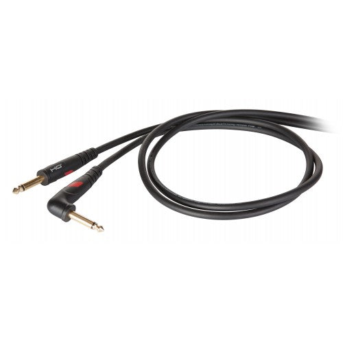 DieHard DHG120LU6 GOLD Straight 6.3mm Mono to Right Angle 6.3mm Mono Instrument Cable - 6m