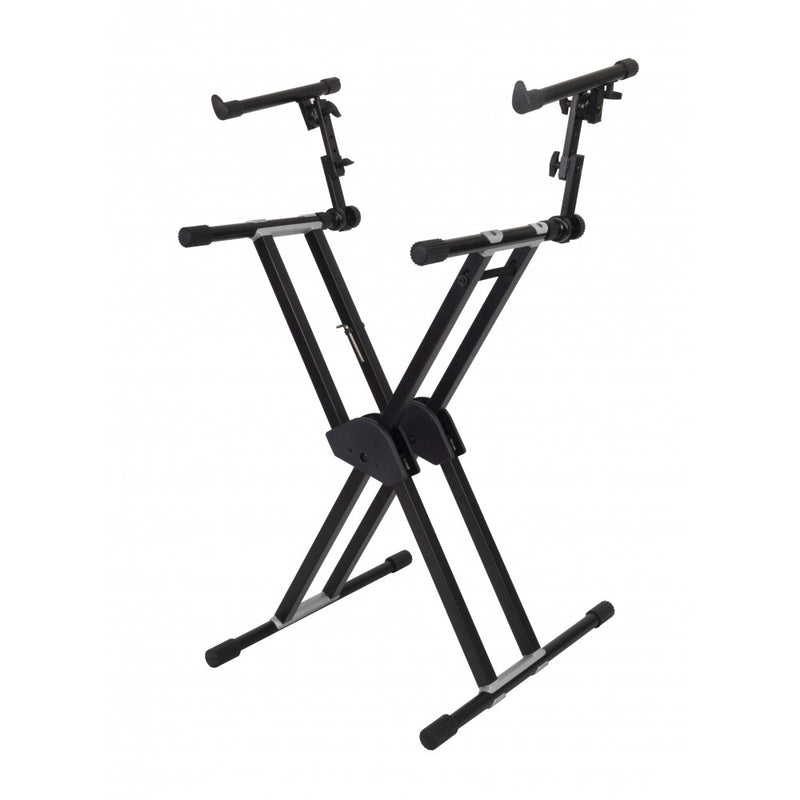 DieHard DHKS52 Professional Keyboard Stand - Double Brace with Second Tier Support