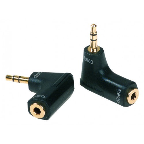 DieHard DHPA122A GOLD Right Angle ABS Adapter 3.5 mm Stereo Plug/Socket