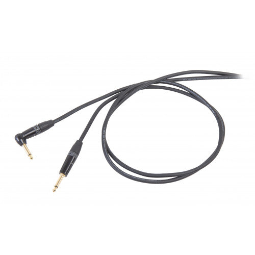 DieHard DHS120LU5 ONEHERO Câble pour instrument professionnel droit de 6,3 mm à angle droit de 6,3 mm - 5 m
