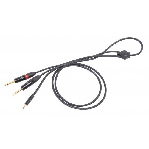 DieHard DHS545LU18 ONEHERO 3.5mm to 2x 6.3mm Cable - 1.8m
