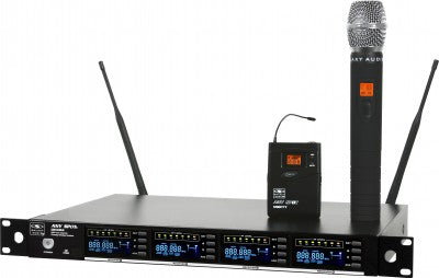 Galaxy Audio DHXR4 Quad Wireless Mic Receiver System