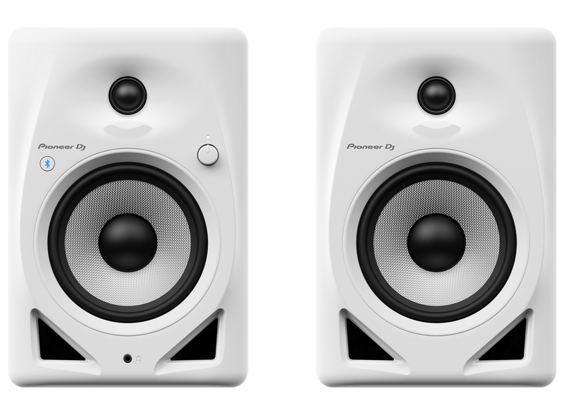 Pioneer DJ DM-50D-BT-W Compact 5'' Studio Monitor Speakers w/Bluetooth - Pair (White)