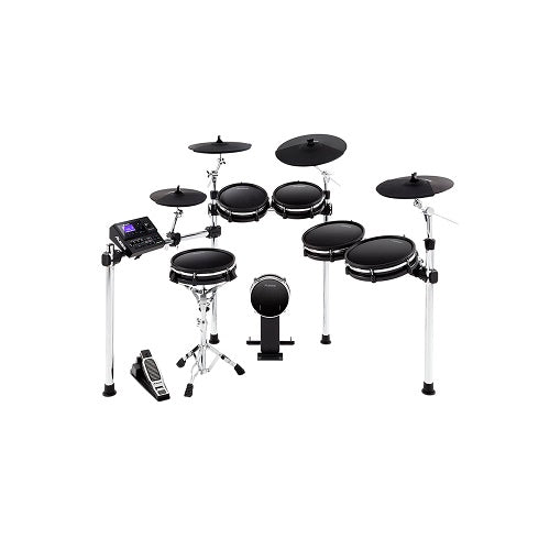DM10 MkII Pro Kit - Premium Ten Piece Electronic Drum Kit with Mesh Heads - Red One Music