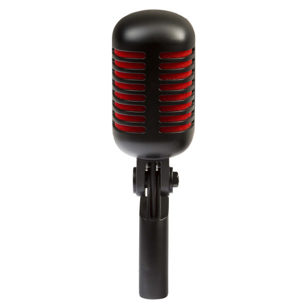 Eikon DM55V2RDBK Vintage Design Professional Vocal Dynamic Microphone (Satin Black with Red Trim)