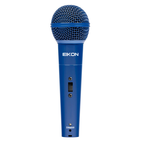 Eikon DM800BL Professional Vocal Microphone with Dynamic Capsule - Blue