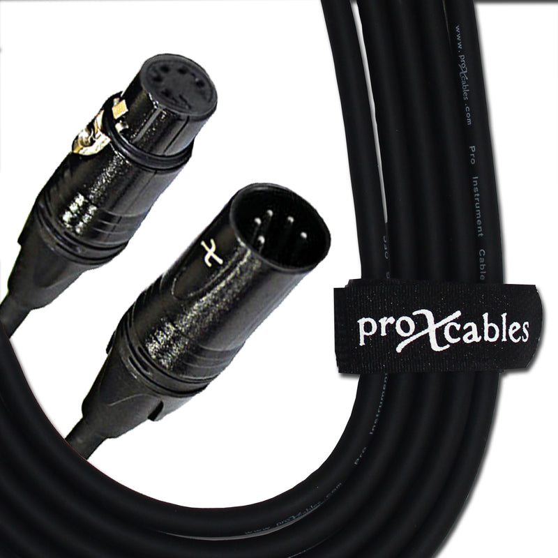 ProX XC-5PDMX03 3 Ft. DMX XLR5-M to XLR5-F High Performance Cable
