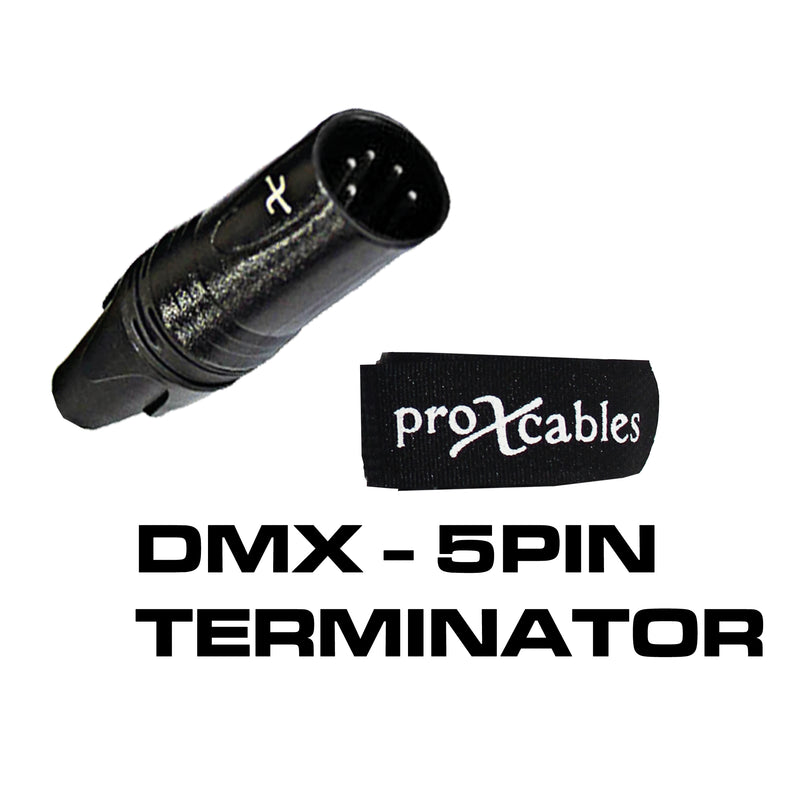 Terminateur DMX 5 broches ProX XC-DMX5PTR