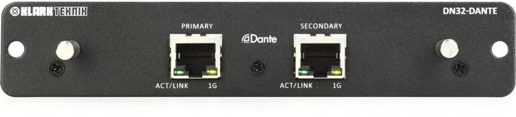Klark Teknik DN32-DANTE Carte d'extension Dante 32 canaux pour consoles M32 et X32