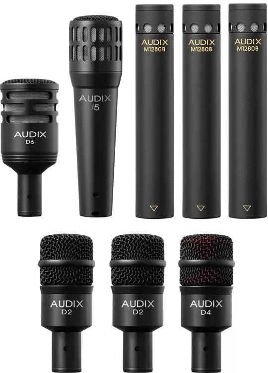 Ensemble de microphones pour batterie Audix DP8 8 pièces
