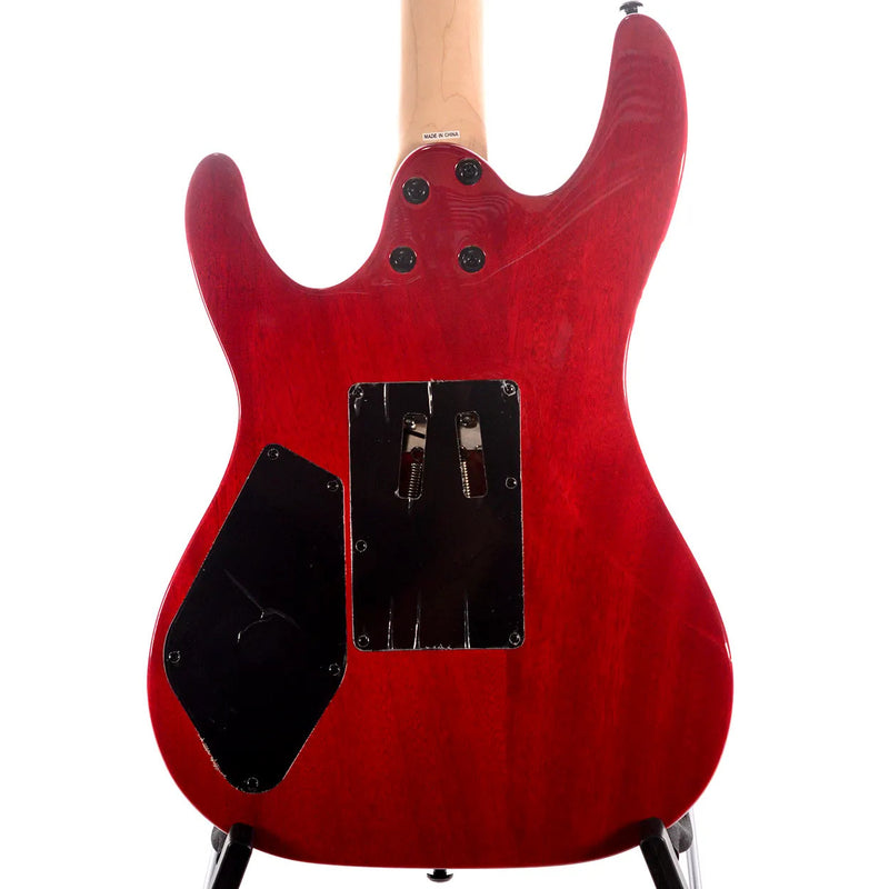 Kramer STRIKER KSFLFRHSSTRBF Guitare électrique HSS figurée - Rouge transparent