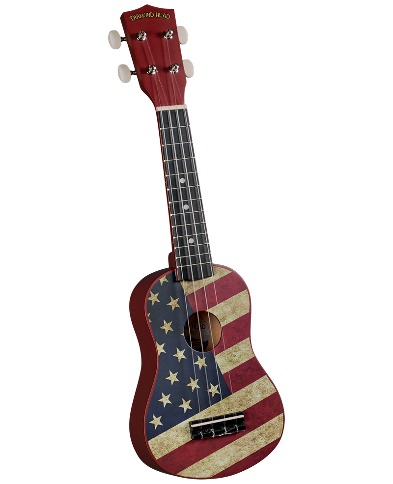Diamondhead DU-131 Vintage Soprano Ukulele (American Flag)