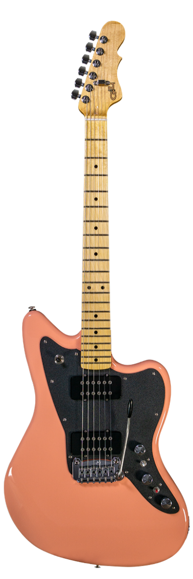 G&L FULLERTON DELUXE DOHENY V12 Pine Body w/ Maple Fretboard Electric Guitar - Sunset Coral
