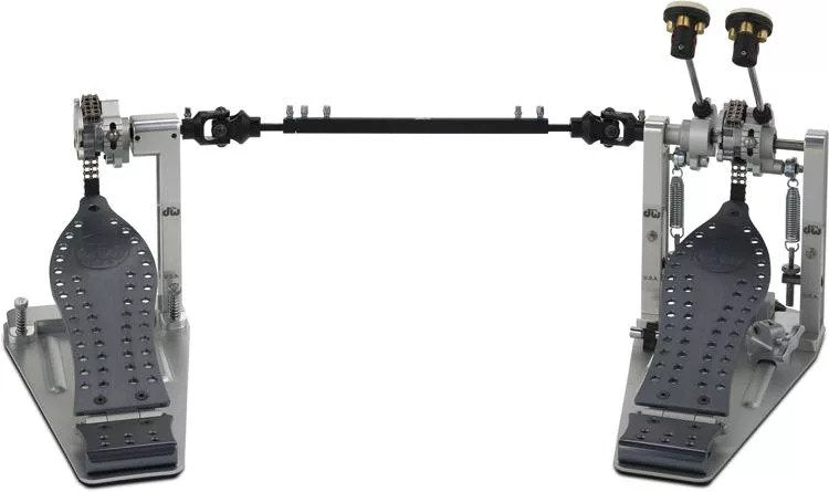DW Hardware DWCPMCD2GR Machined Chain Drive Double Bass Drum Pedal (Gray)