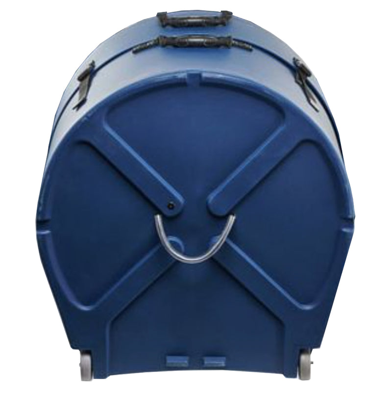 Hardcase HNP18BDB 18" Bass Drum Case With Wheels and Pull Handle (Dark Blue)