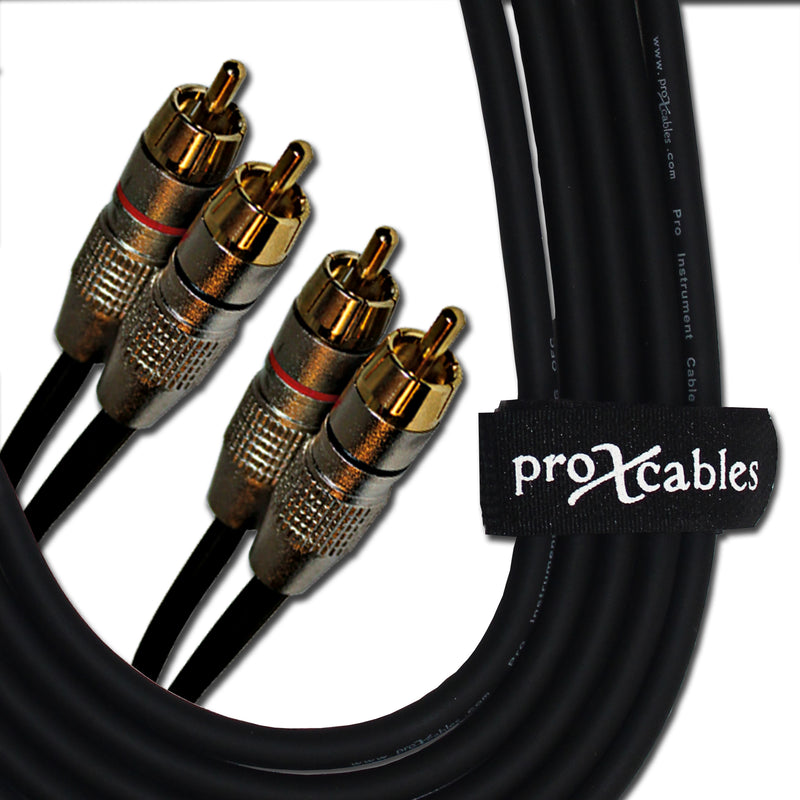 ProX XC-DRCA5 5 pi. Câble audio asymétrique double RCA-M vers double RCA-M haute performance