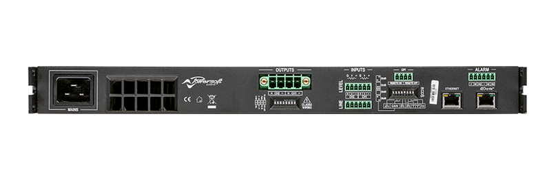 Powersoft DUECANALI 804 DSP+D 2-Channel High Performance Amplifier Platform with DSP and Dante™ - Red One Music