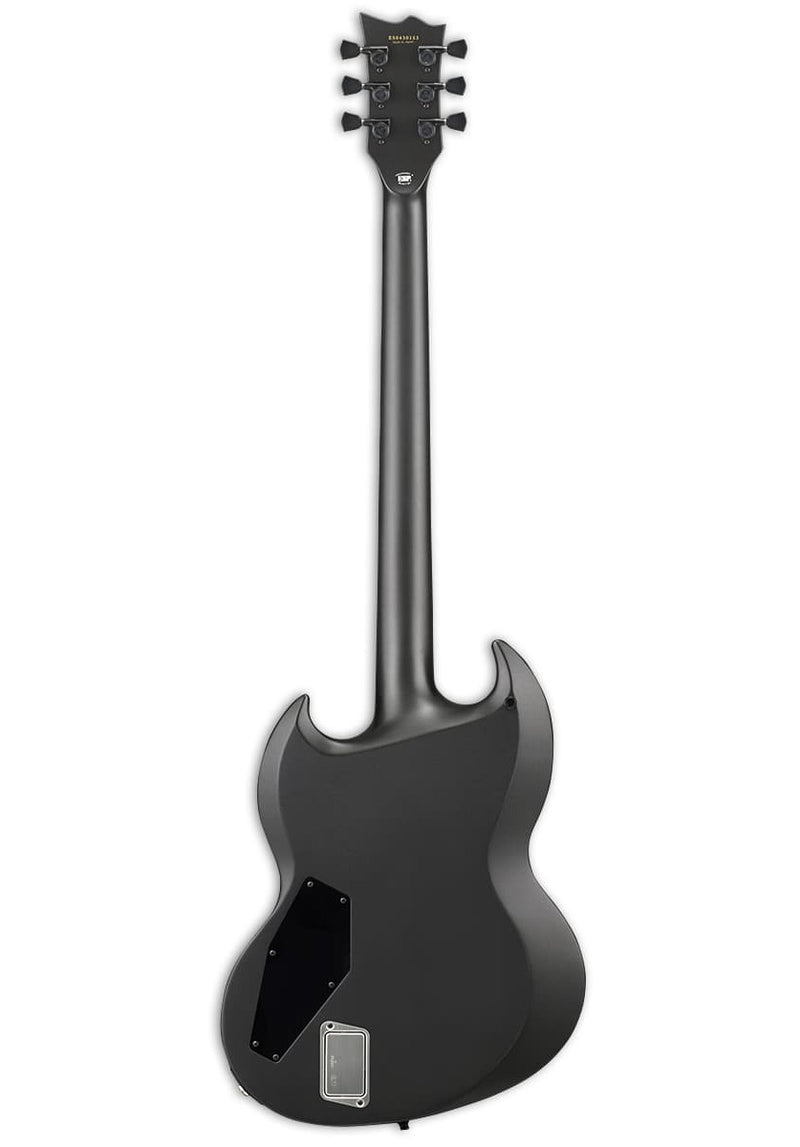 Guitare électrique baryton ESP E-II VIPER (charbon métallisé satiné)