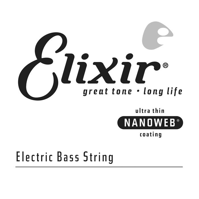 Elixir 15395 Nanoweb Coated Electric Bass String - .095